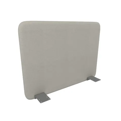 Panou acustic de birou Narbutas Top 530, 700 x 36 x 530 mm, material Velito Presto cappuccino, metal gri