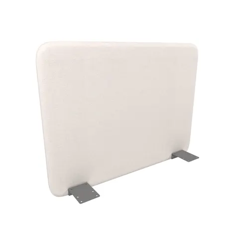 Panou acustic de birou Narbutas Top 530, 700 x 36 x 530 mm, material Velito Presto bej, metal gri