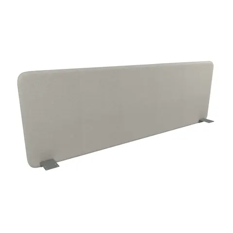 Panou despărțitor fonoizolant de birou Narbutas Top 530, 1600 x 36 x 530 mm, material Velito Presto cappuccino, metal gri