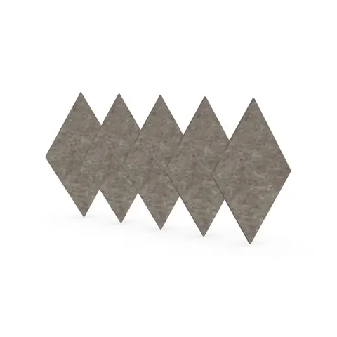 Panou acustic Narbutas Pet, romb, 115 x 200 x 9 mm, fetru PET, 5 buc., nisip