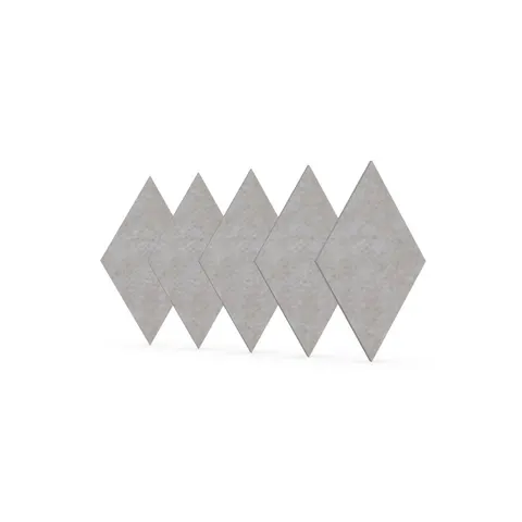 Panou acustic Narbutas Pet, romb, 115 x 200 x 9 mm, fetru PET, 5 buc., bej deschis