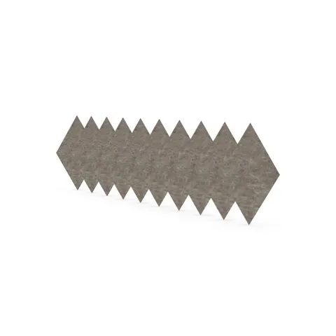 Panou acustic Narbutas Pet, romb, 115 x 200 x 9 mm, fetru PET, 10 buc., nisip