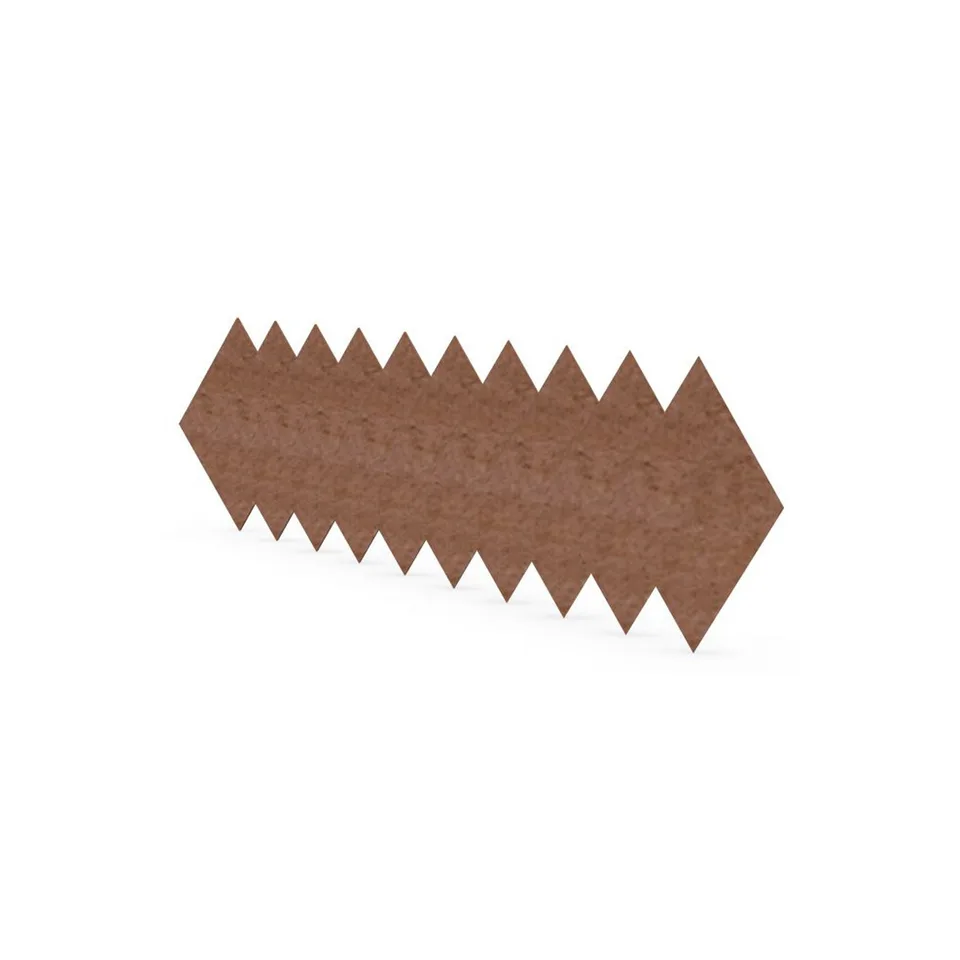 Panou acustic Narbutas Pet, romb, 115 x 200 x 9 mm, fetru PET, 10 buc., coral