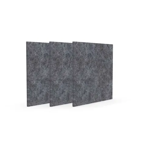 Panou acustic Narbutas Pet, pătrat, 200 x 200 x 9 mm, fetru PET, 3 buc., gri