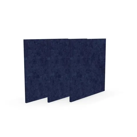Panou acustic Narbutas Pet, pătrat, 200 x 200 x 9 mm, fetru PET, 3 buc., albastru închis