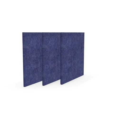 Panou acustic Narbutas Pet, pătrat, 200 x 200 x 9 mm, fetru PET, 3 buc., albastru