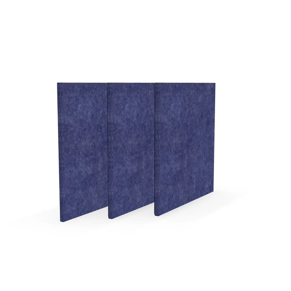 Panou acustic Narbutas Pet, pătrat, 200 x 200 x 9 mm, fetru PET, 3 buc., albastru