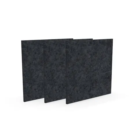 Panou acustic Narbutas Pet, pătrat, 200 x 200 x 9 mm, fetru PET, 3 buc., gri închis