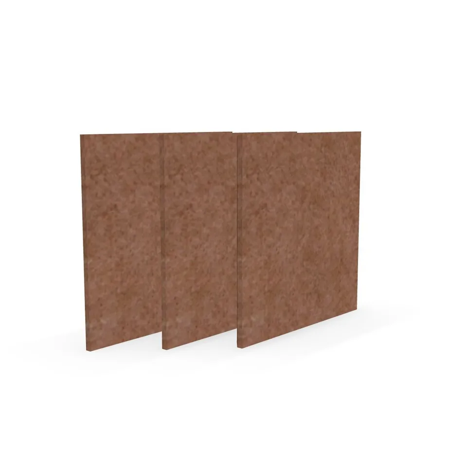 Panou acustic Narbutas Pet, pătrat, 200 x 200 x 9 mm, fetru PET, 3 buc., coral