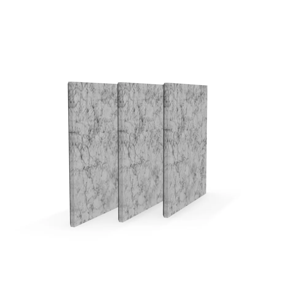 Panou acustic Narbutas Pet, pătrat, 200 x 200 x 9 mm, fetru PET, 3 buc., gri deschis