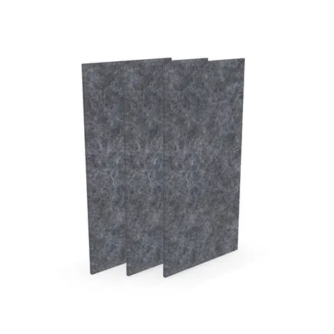Panou acustic Narbutas Pet, dreptunghi, 200 x 400 x 9 mm, fetru PET, 3 buc., gri