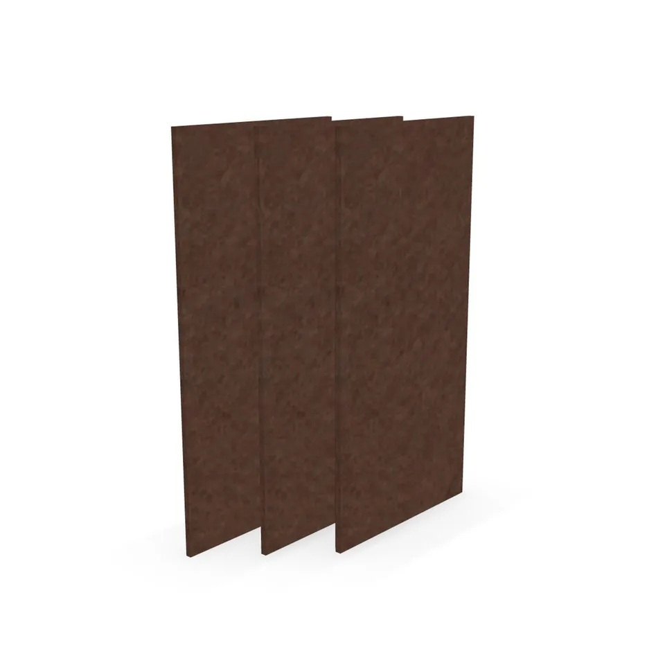 Panou acustic Narbutas Pet, dreptunghi, 200 x 400 x 9 mm, fetru PET, 3 buc., castaniu
