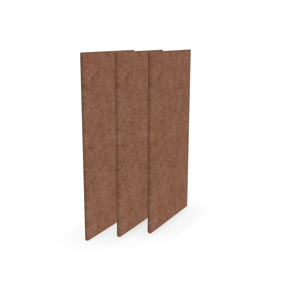 Panou acustic Narbutas Pet, dreptunghi, 200 x 400 x 9 mm, fetru PET, 3 buc., coral