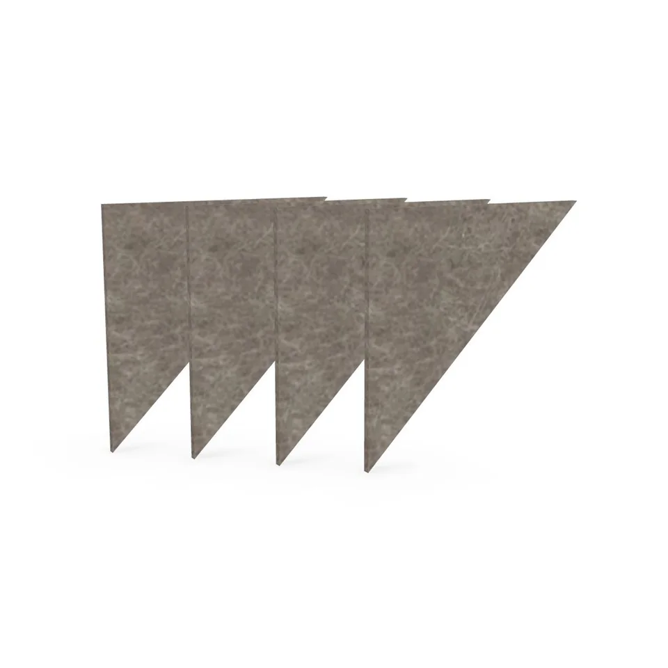 Panou acustic Narbutas Pet, triunghi, 200 x 200 x 9 mm, fetru PET, 4 buc., nisip