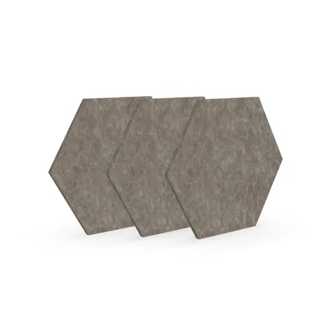 Panou acustic Narbutas Pet, hexagon, 173 x 200 x 9 mm, fetru PET, 3 buc., nisip