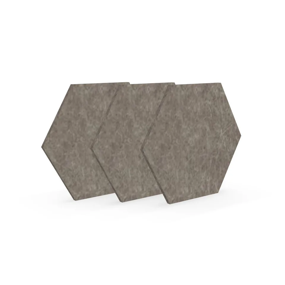 Panou acustic Narbutas Pet, hexagon, 173 x 200 x 9 mm, fetru PET, 3 buc., nisip