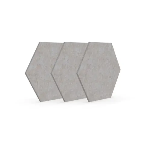 Panou acustic Narbutas Pet, hexagon, 173 x 200 x 9 mm, fetru PET, 3 buc., bej deschis