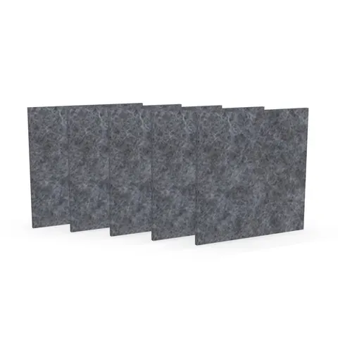 Panou acustic Narbutas Pet, pătrat, 200 x 200 x 9 mm, fetru PET, 5 buc., gri