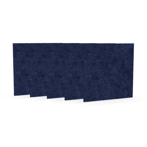 Panou acustic Narbutas Pet, pătrat, 200 x 200 x 9 mm, fetru PET, 5 buc., albastru închis