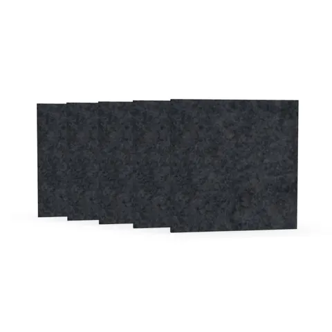 Panou acustic Narbutas Pet, pătrat, 200 x 200 x 9 mm, fetru PET, 5 buc., gri închis