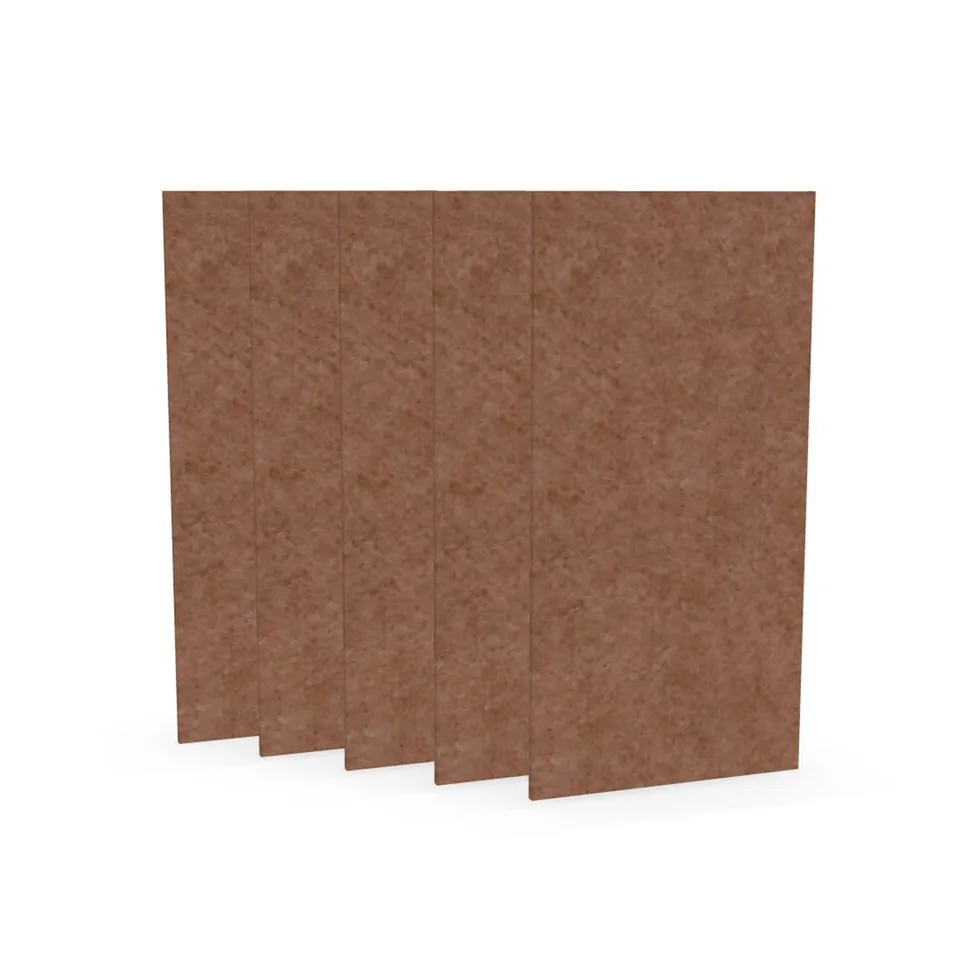 Panou acustic Narbutas Pet, triunghi, 200 x 200 x 9 mm, fetru PET, 6 buc., coral