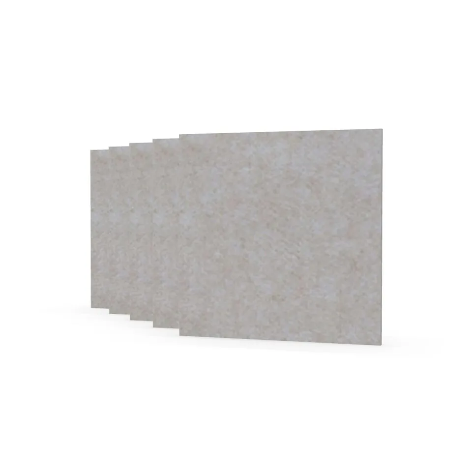 Panou acustic Narbutas Pet, pătrat, 200 x 200 x 9 mm, fetru PET, 5 buc., bej deschis
