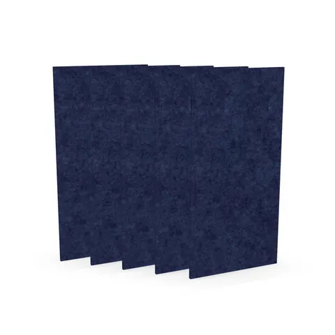 Panou acustic Narbutas Pet, dreptunghi, 200 x 400 x 9 mm, fetru PET, 5 buc., albastru închis