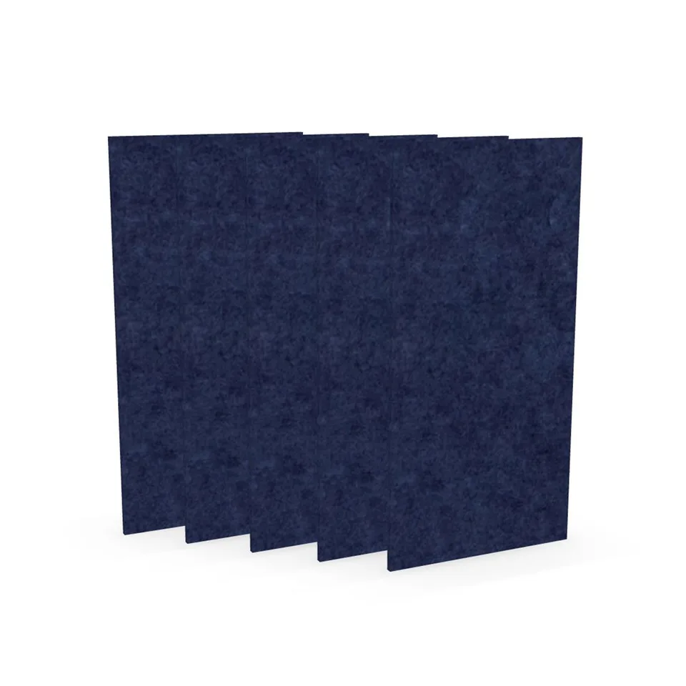 Panou acustic Narbutas Pet, dreptunghi, 200 x 400 x 9 mm, fetru PET, 5 buc., albastru închis