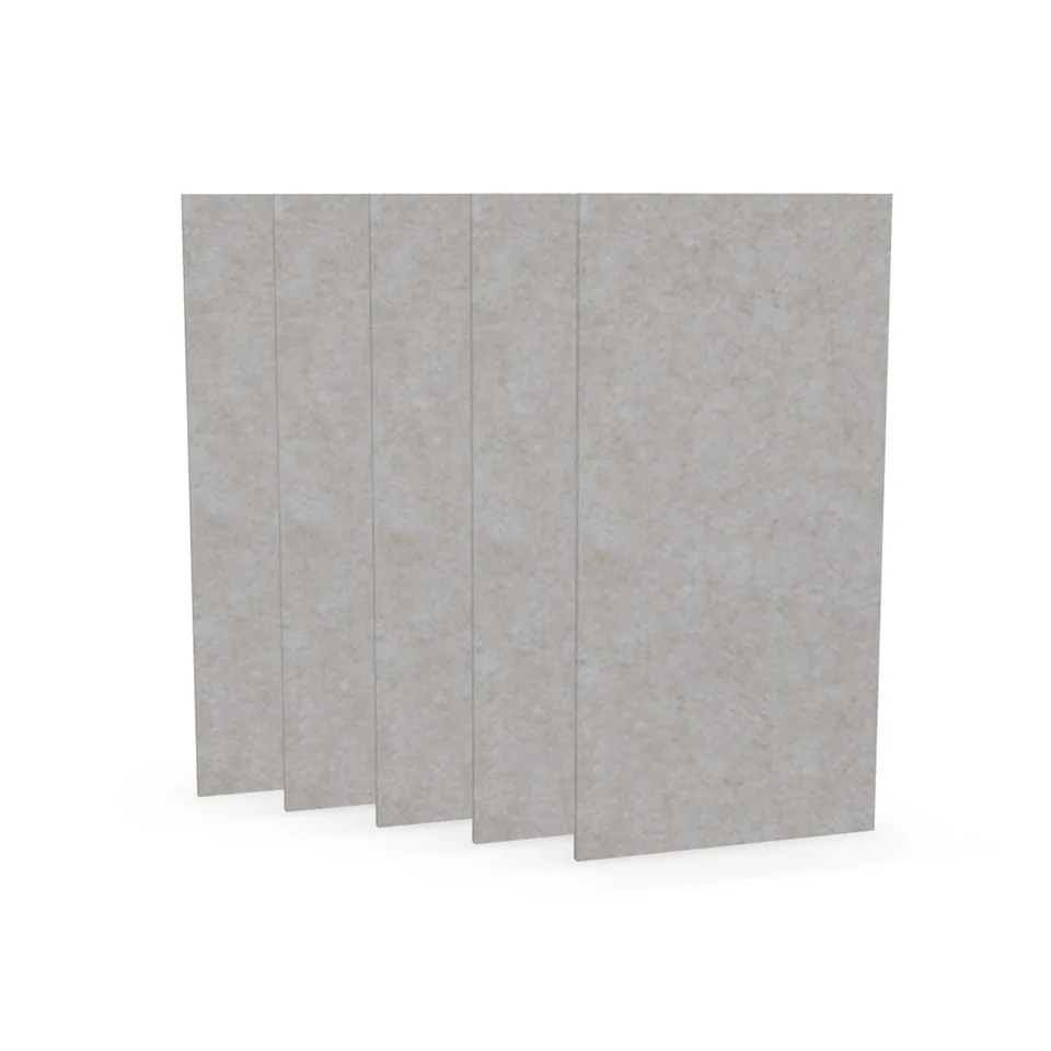 Panou acustic Narbutas Pet, dreptunghi, 200 x 400 x 9 mm, fetru PET, 5 buc., bej deschis