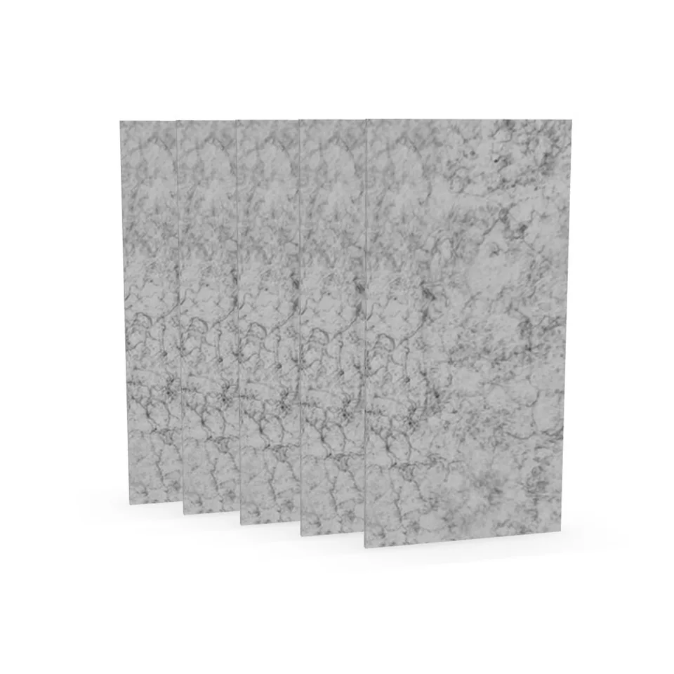 Panou acustic Narbutas Pet, dreptunghi, 200 x 400 x 9 mm, fetru PET, 5 buc., gri deschis
