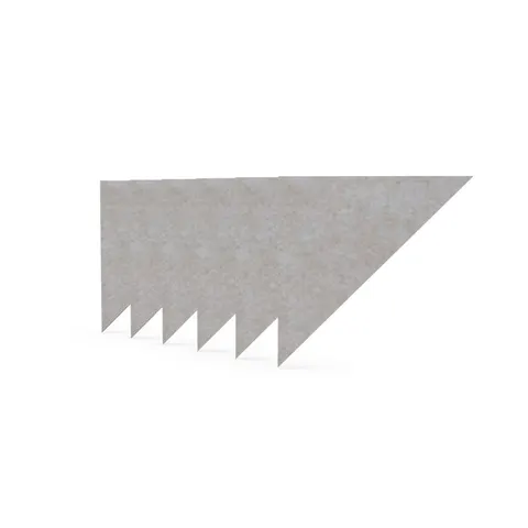 Panou acustic Narbutas Pet, triunghi, 200 x 200 x 9 mm, fetru PET, 6 buc., bej deschis