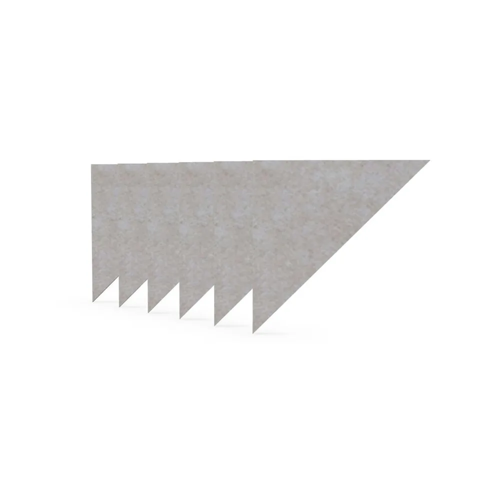 Panou acustic Narbutas Pet, triunghi, 200 x 200 x 9 mm, fetru PET, 6 buc., bej deschis
