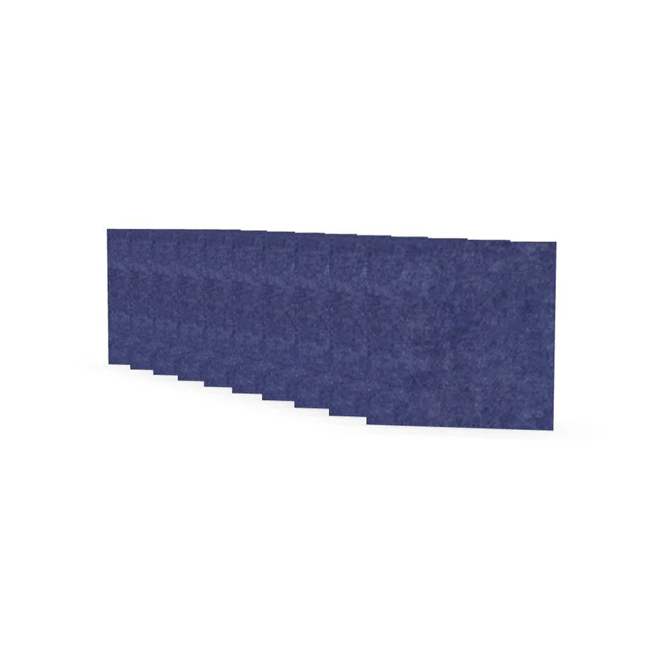 Panou acustic Narbutas Pet, pătrat, 200 x 200 x 9 mm, fetru PET, 10 buc., albastru