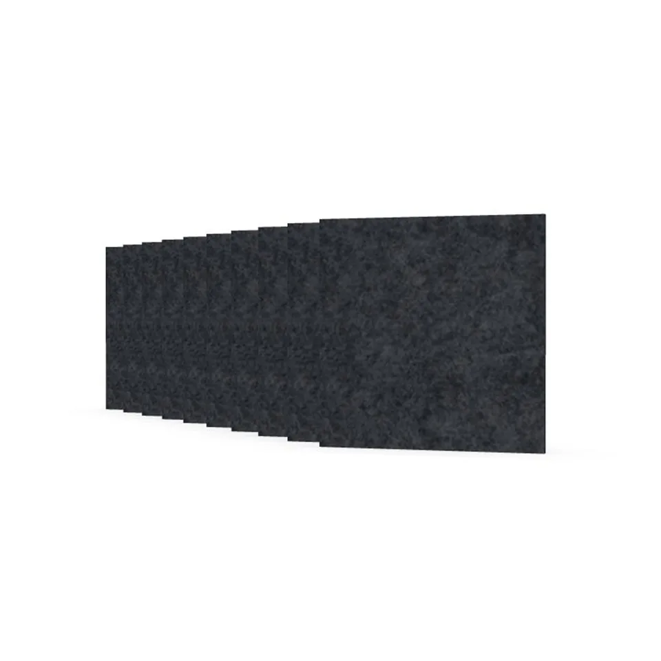Panou acustic Narbutas Pet, pătrat, 200 x 200 x 9 mm, fetru PET, 10 buc., gri închis