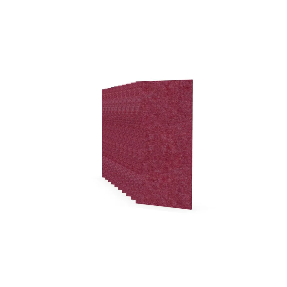 Panou acustic Narbutas Pet, dreptunghi, 200 x 400 x 9 mm, fetru PET, 10 buc., roz închis
