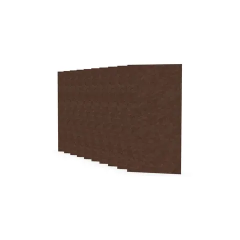 Panou acustic Narbutas Pet, dreptunghi, 200 x 400 x 9 mm, fetru PET, 10 buc., castaniu