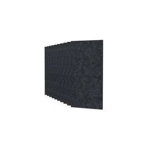 Panou acustic Narbutas Pet, dreptunghi, 200 x 400 x 9 mm, fetru PET, 10 buc., gri închis
