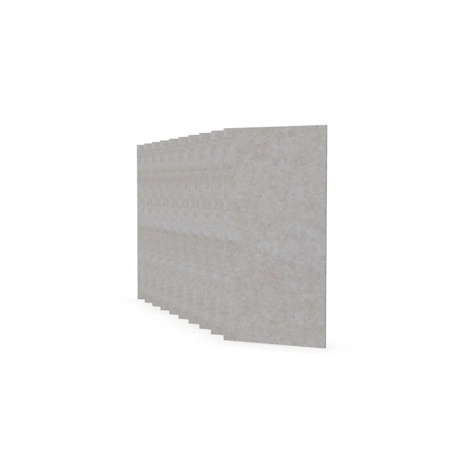 Panou acustic Narbutas Pet, dreptunghi, 200 x 400 x 9 mm, fetru PET, 10 buc., bej deschis