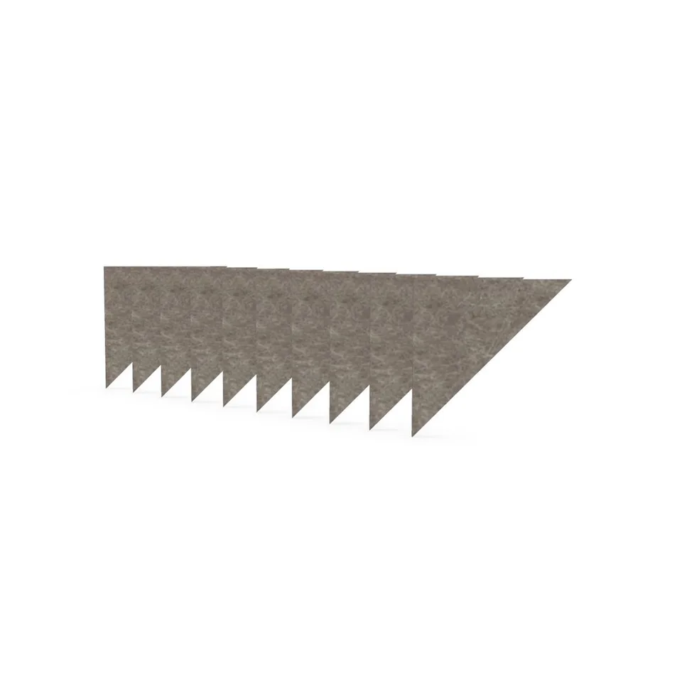 Panou acustic Narbutas Pet, triunghi, 200 x 200 x 9 mm, fetru PET, 10 buc., nisip