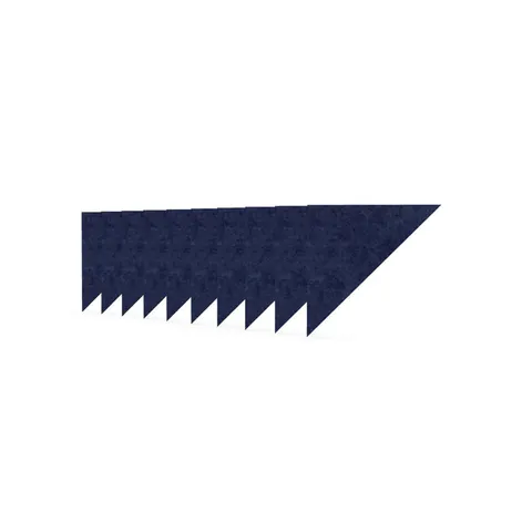 Panou acustic Narbutas Pet, triunghi, 200 x 200 x 9 mm, fetru PET, 10 buc., albastru închis