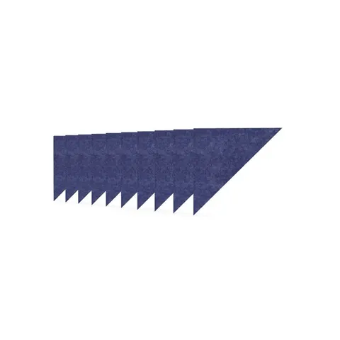 Panou acustic Narbutas Pet, triunghi, 200 x 200 x 9 mm, fetru PET, 10 buc., albastru