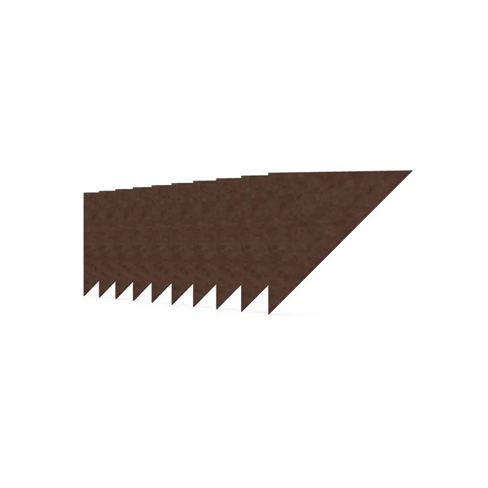 Panou acustic Narbutas Pet, triunghi, 200 x 200 x 9 mm, fetru PET, 10 buc., castaniu