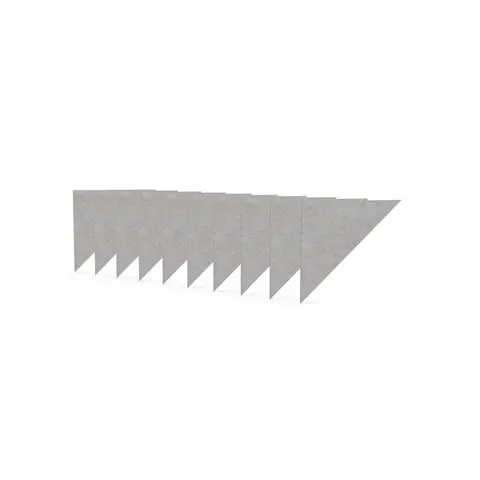 Panou acustic Narbutas Pet, triunghi, 200 x 200 x 9 mm, fetru PET, 10 buc., bej deschis