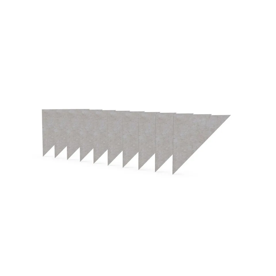 Panou acustic Narbutas Pet, triunghi, 200 x 200 x 9 mm, fetru PET, 10 buc., bej deschis