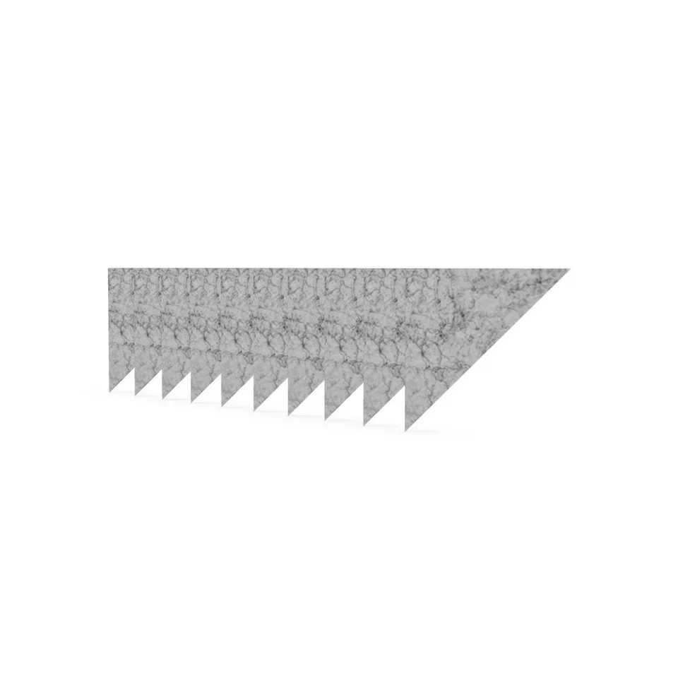 Panou acustic Narbutas Pet, triunghi, 200 x 200 x 9 mm, fetru PET, 10 buc., gri deschis