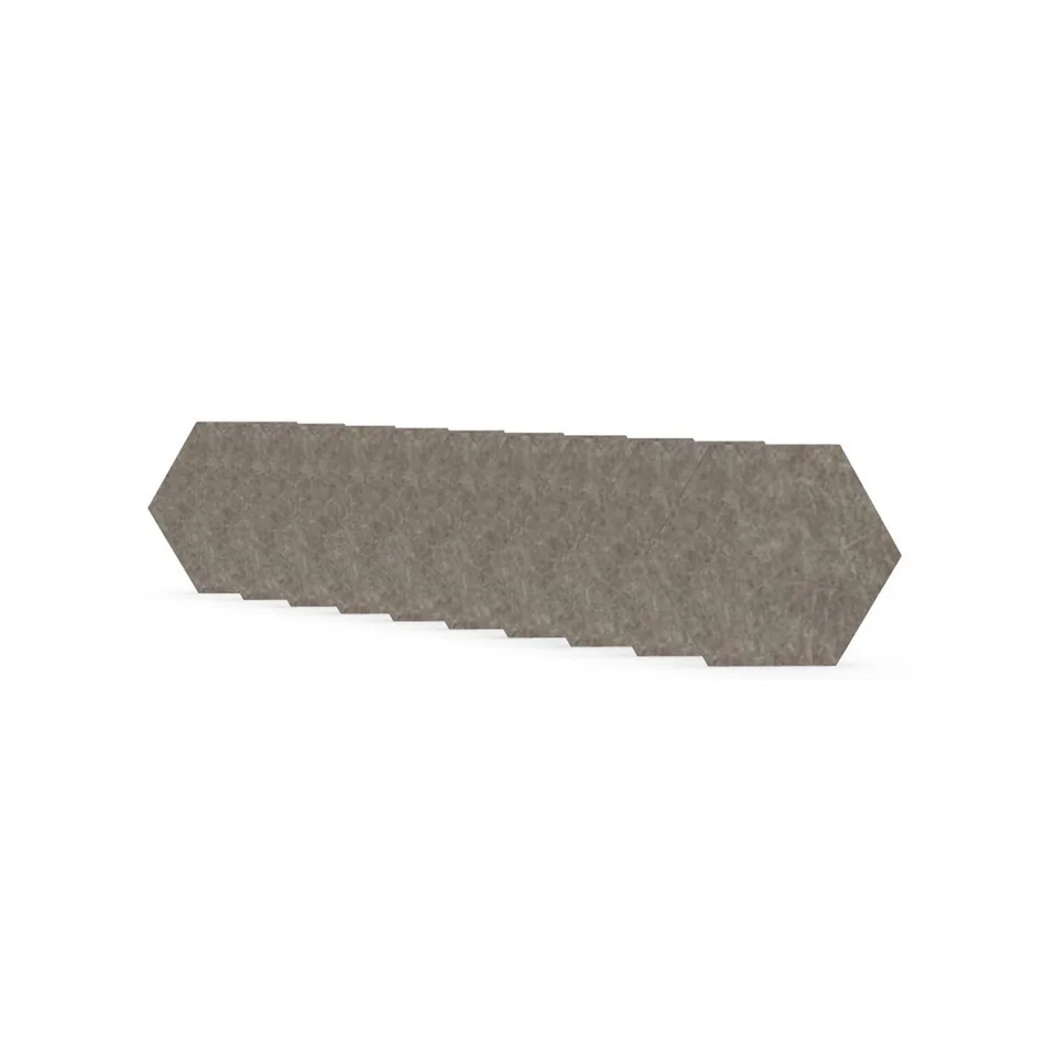 Panou acustic Narbutas Pet, hexagon, 173 x 200 x 9 mm, fetru PET, 10 buc., nisip