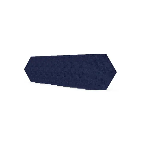 Panou acustic Narbutas Pet, hexagon, 173 x 200 x 9 mm, fetru PET, 10 buc., albastru închis