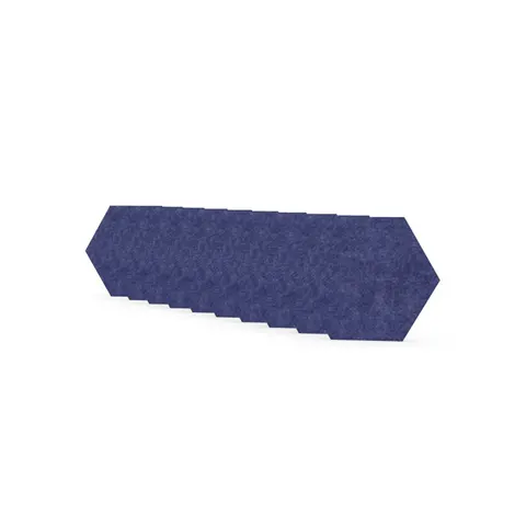 Panou acustic Narbutas Pet, hexagon, 173 x 200 x 9 mm, fetru PET, 10 buc., albastru