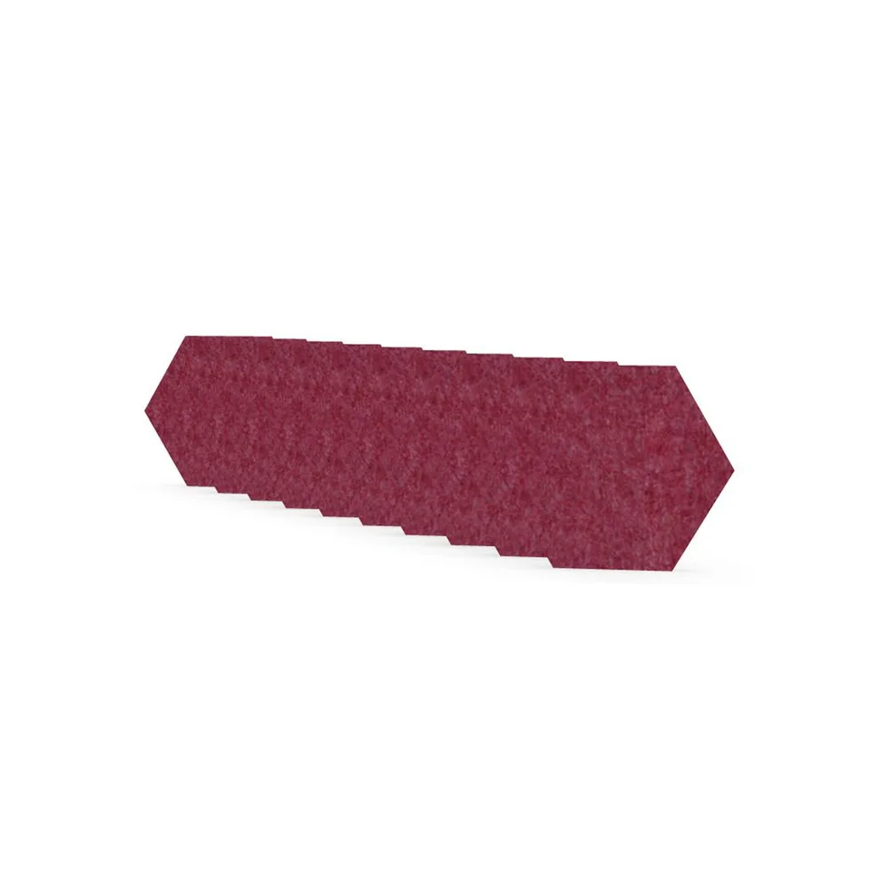 Panou acustic Narbutas Pet, hexagon, 173 x 200 x 9 mm, fetru PET, 10 buc., roz închis