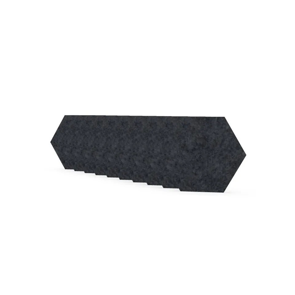 Panou acustic Narbutas Pet, hexagon, 173 x 200 x 9 mm, fetru PET, 10 buc., gri închis